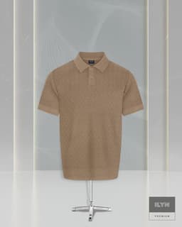 Premium Texture Knitted Polo Shirt
